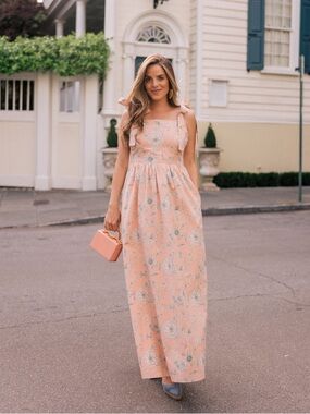 Gal meets Glam x Anthropologie Makenna floral maxi dress
